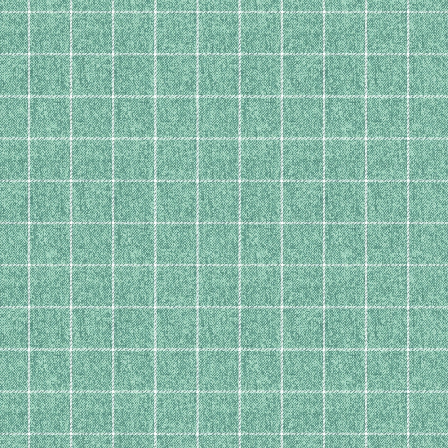 Benartex A Wooly Garden Wooly Window Quilting Cotton Fabric- Aquamarine