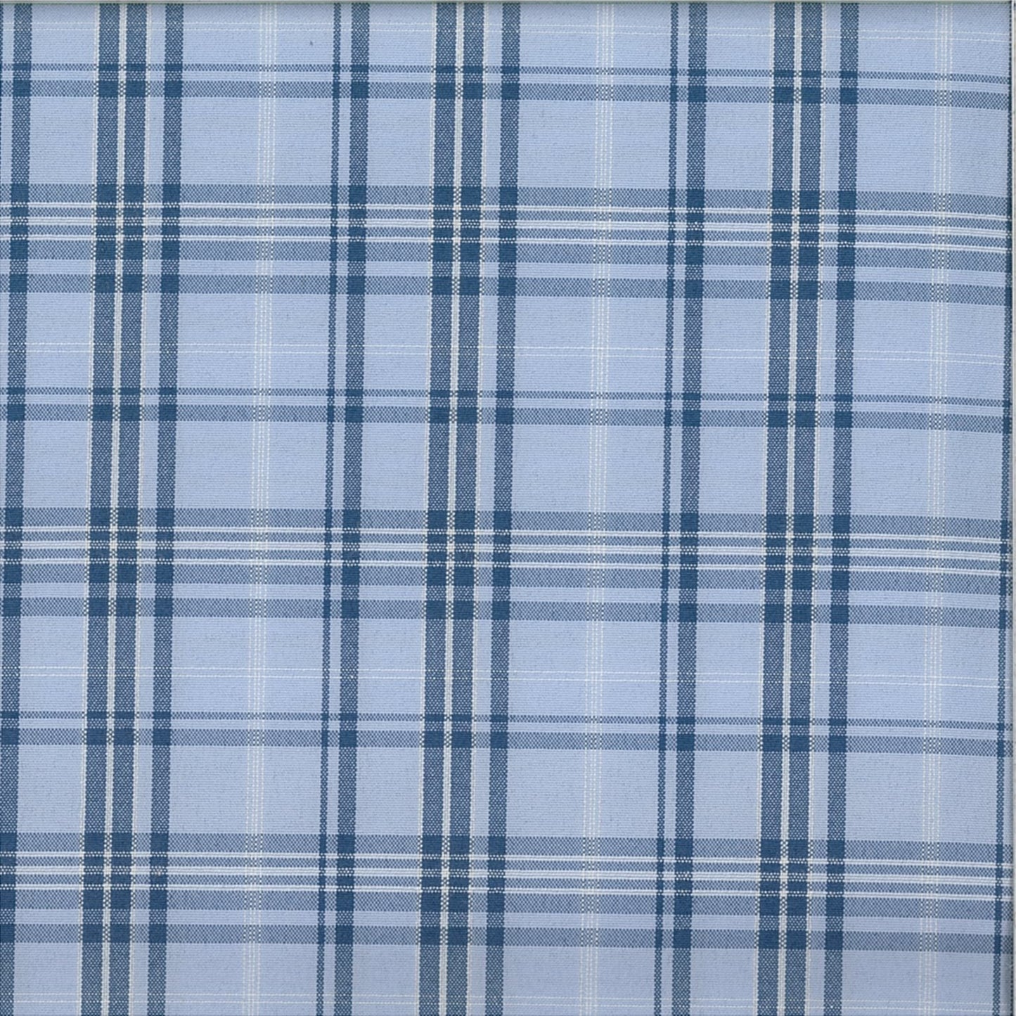 Blue Polyester/Rayon Quick Dry Plaid