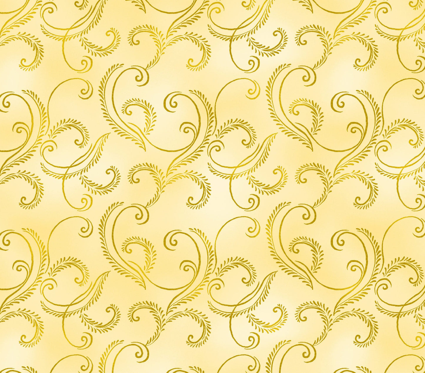 Benartex Autumn Comfort Flannel Harvest Scroll Quilting Cotton Fabric- Ecru