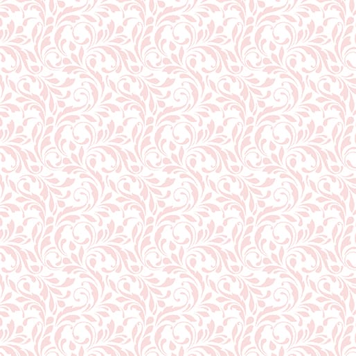 Benartex French Romance Suzette Quilting Cotton Fabric- Light Pink
