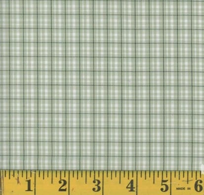 Oxford Benji Light Sage Plaid Poly Cotton Fabric