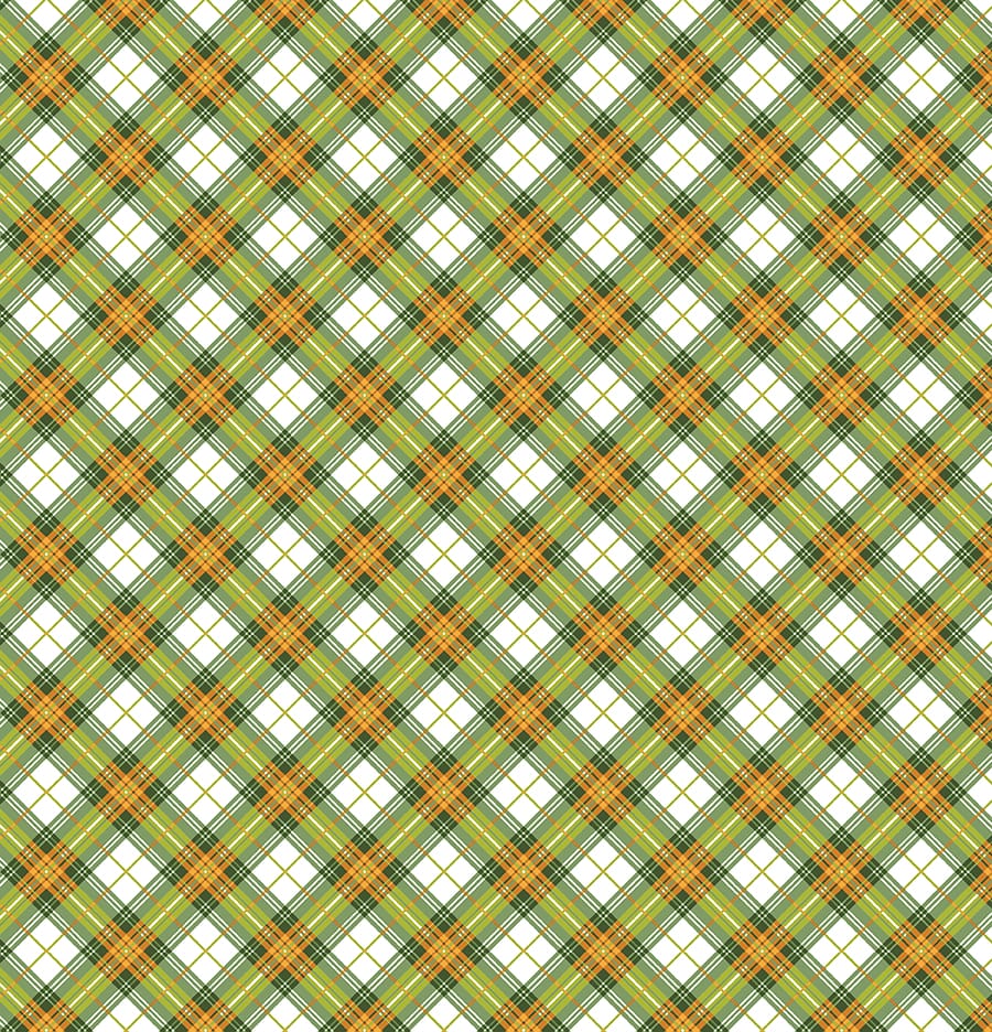 Benartex Cider House Autumn Plaid Quilting Cotton Fabric- Ivory/Sage