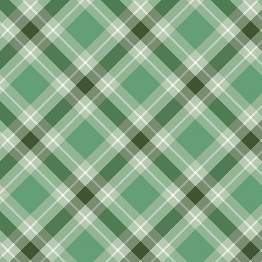 Benartex Plaid 108" Quilt Backing- Sage Green