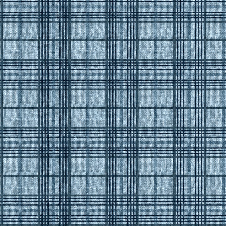 Benartex Burlap Woods Burlap Plaid Quilting Cotton Fabric- Sea Blue