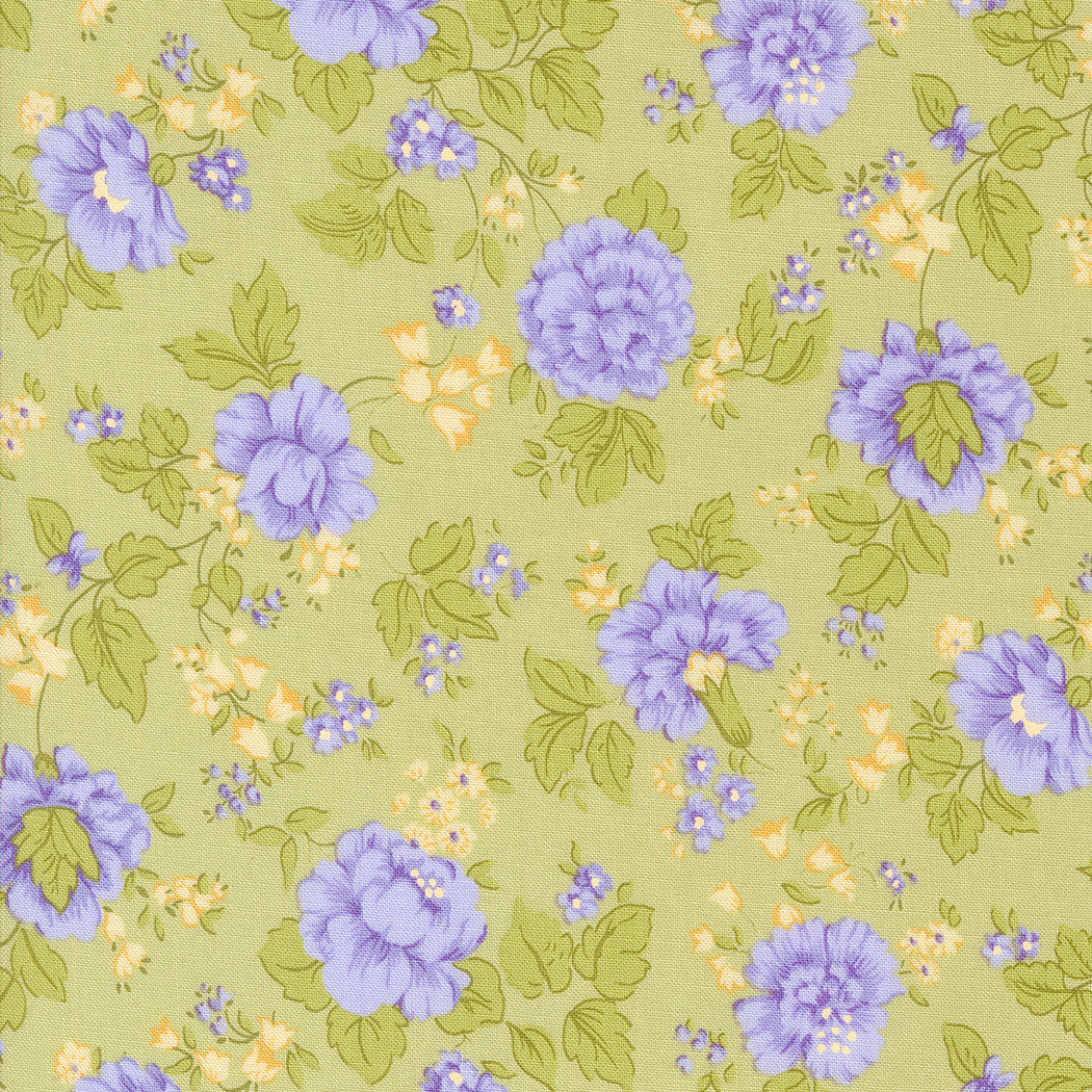Moda Georgia Large Floral Quilting Cotton Fabric- Willow