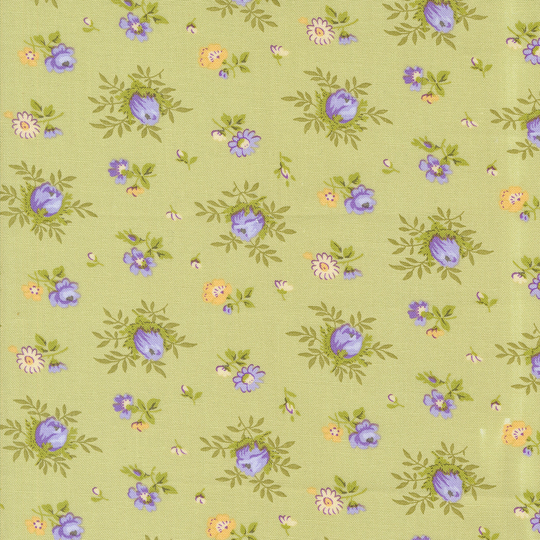 Moda Georgia Medium Floral Quilting Cotton Fabric- Willow