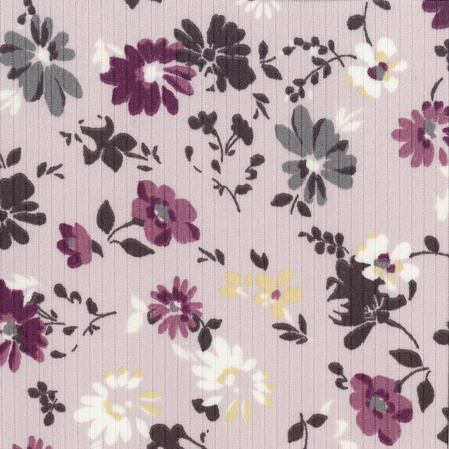 Rose Classic Rib Knit Fabric