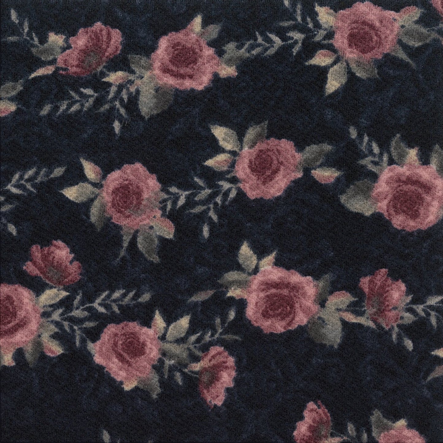 Navy Rose Liverpool Knit Dress Fabric