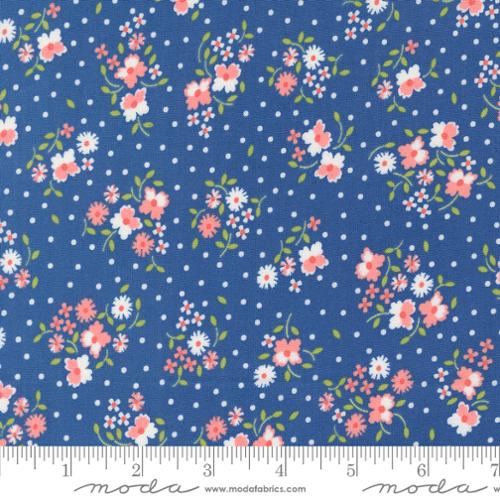 Moda Cali Co Quilting Cotton Fabric- Cobalt