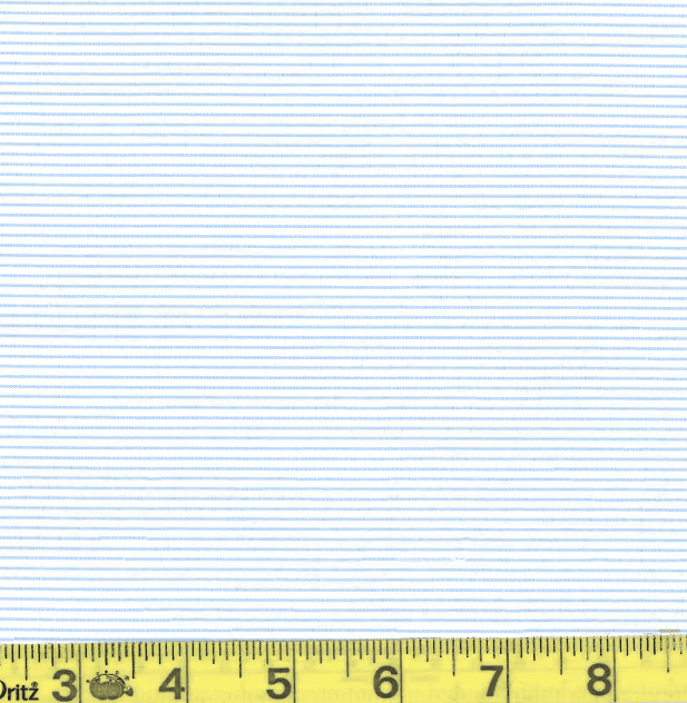 Sky Blue & White Pin Stripe Poly Cotton Fabric