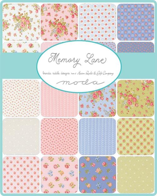Moda Fabrics Memory Lane Little Posies Small Floral Quilting Cotton Fabric- Blush