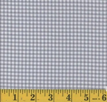 Stone Gingham Flannel Fabric