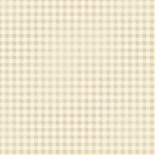 Benartex Heartland Wool Check Quilting Cotton Fabric- Natural