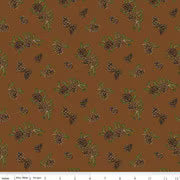 Riley Blake Pine Grove Pinecones Quilting Cotton Fabric- Brown