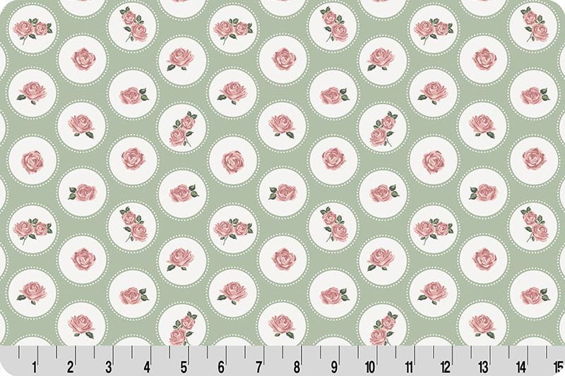 Shannon Fabrics Cottage Rose Lane Brighton Rose Quilting Cuddle 43/44" wide- Meadow