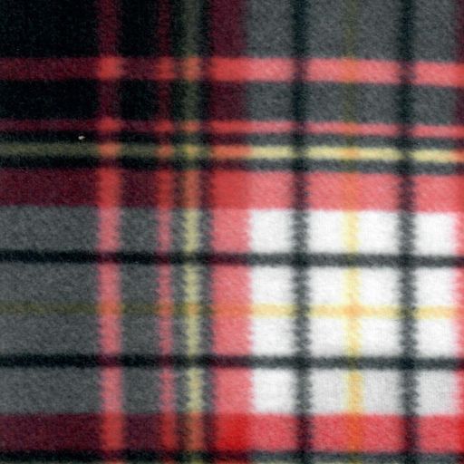 Wyatt Black/White/Red Plaid Polar Fleece