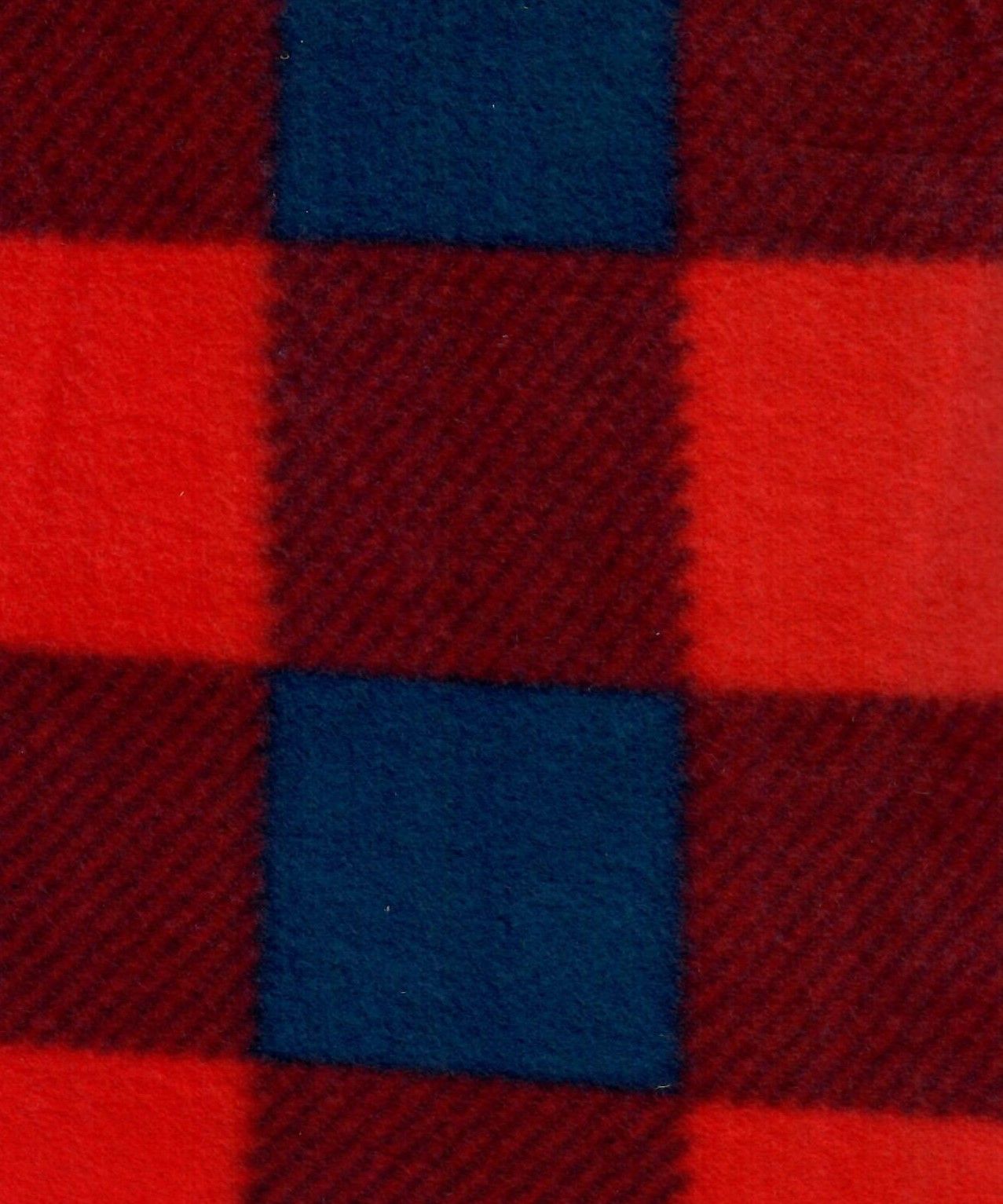 Kara Red & Navy Checkered Polar Fleece