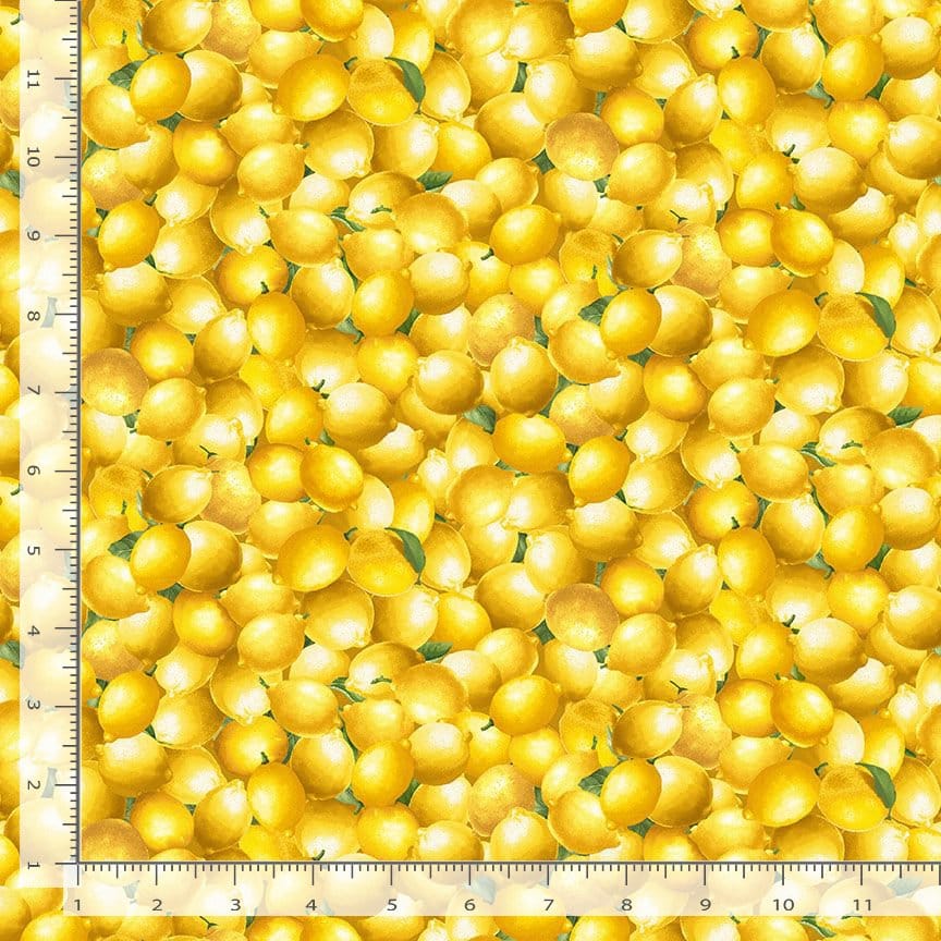 Timeless Treasures Limoncello Packed Lemons Quilting Cotton Fabric- Lemon