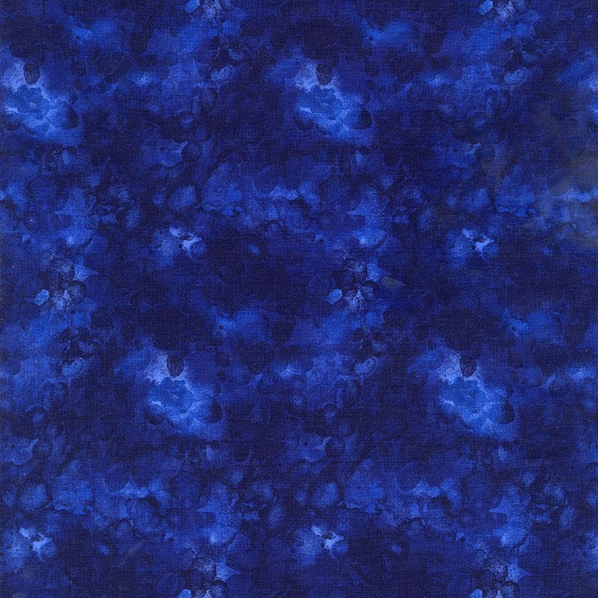Timeless Treasures Solid-ish Watercolor Texture Quilting Cotton Fabric- Indigo