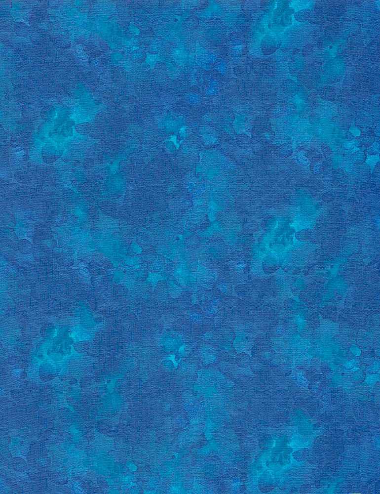 Timeless Treasures Solid-ish Watercolor Texture Quilting Cotton Fabric- Sapphire