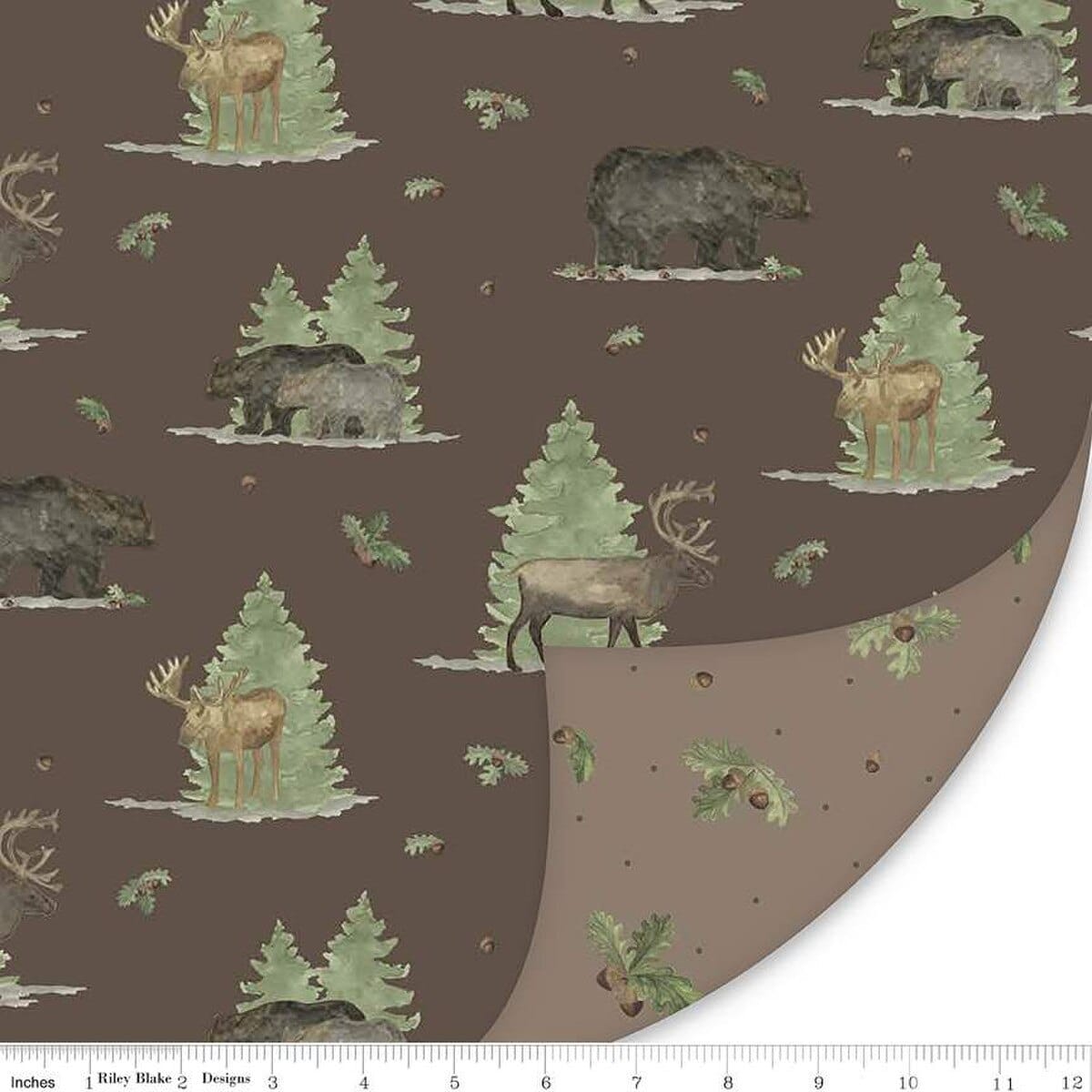 Riley Blake Let's Get Lost in the Woods Double Lush Velvet - No Fray Edge