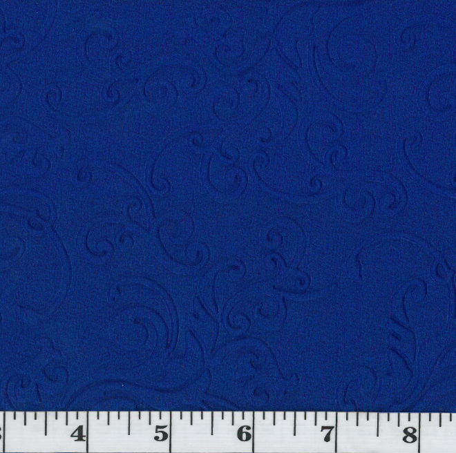 White Puffed Embossed Polyester Fabric