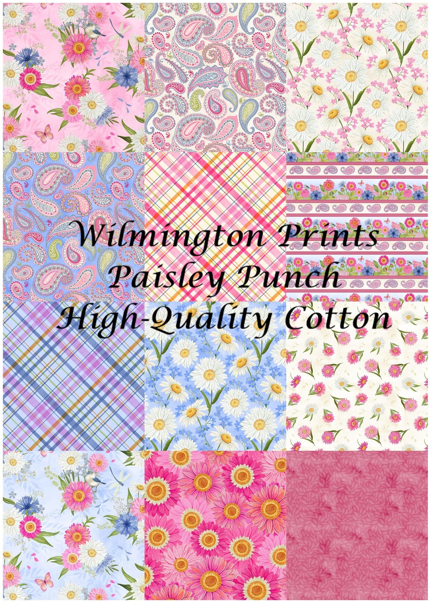 Wilmington Prints Paisley Punch Paisleys Quilting Cotton Fabric- Blue