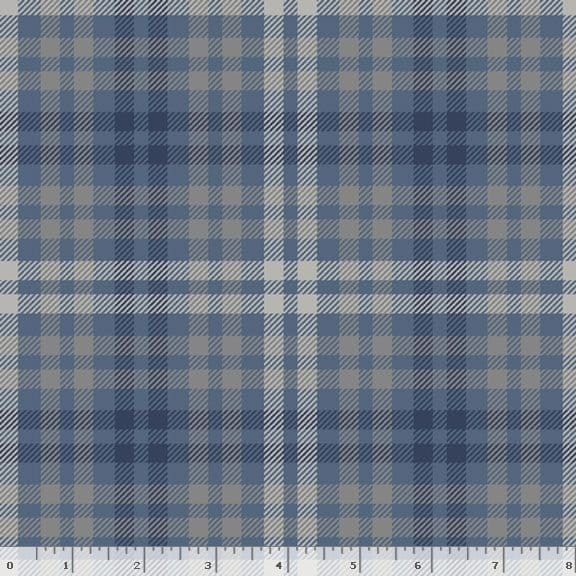 Marcus Fabrics Primo Plaid Cool Blues Quilting Quilting Flannel- Blue