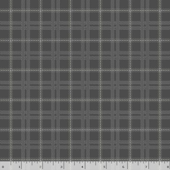 Marcus Fabrics Primo Plaid Cool Blues Quilting Cotton Flannel- Grey