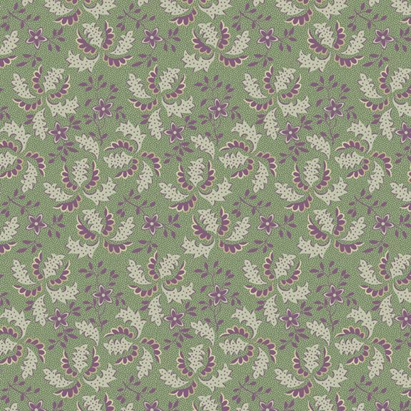 Marcus Fabrics Vivienne Floppy Fern Quilting Cotton Fabric- Sage