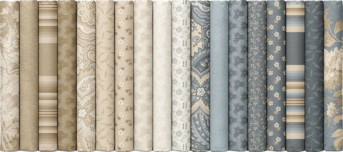 Marcus Fabrics Franklin House Girder Quilting Cotton Fabric- Beige