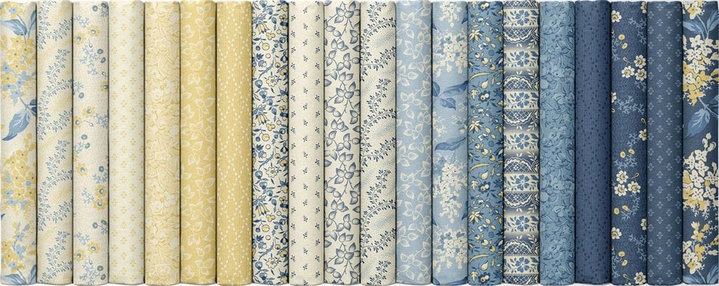 Marcus Fabrics Middleboro Road Leaves Quilting Cotton Fabric- Sky