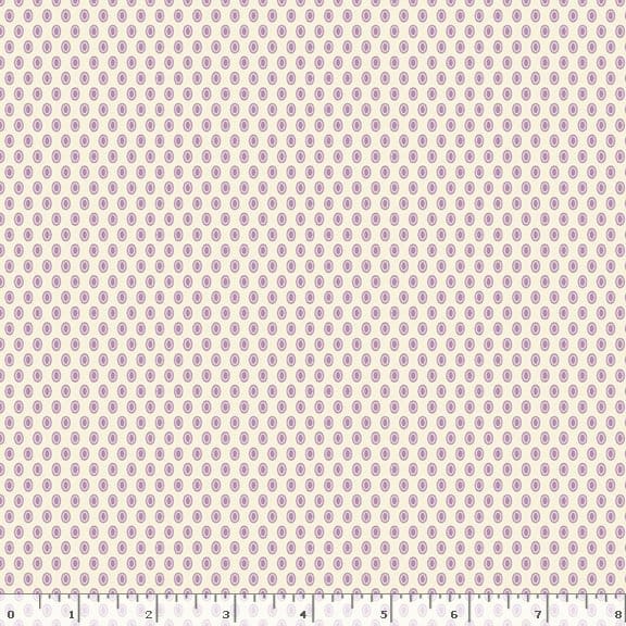 Marcus Fabrics Aunt Grace Goes Scrappy Oval Dots Quilting Cotton Fabric- Lilac