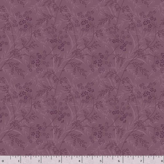 Marcus Fabrics Dandy Pansies Wispy Quilting Cotton Fabric- Mauve