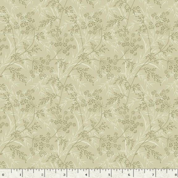 Marcus Fabrics Dandy Pansies Wispy Quilting Cotton Fabric- Sage