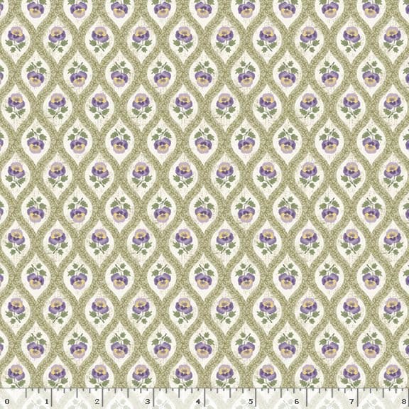 Marcus Fabrics Dandy Pansies Petite Pansies Quilting Cotton Fabric- Multi