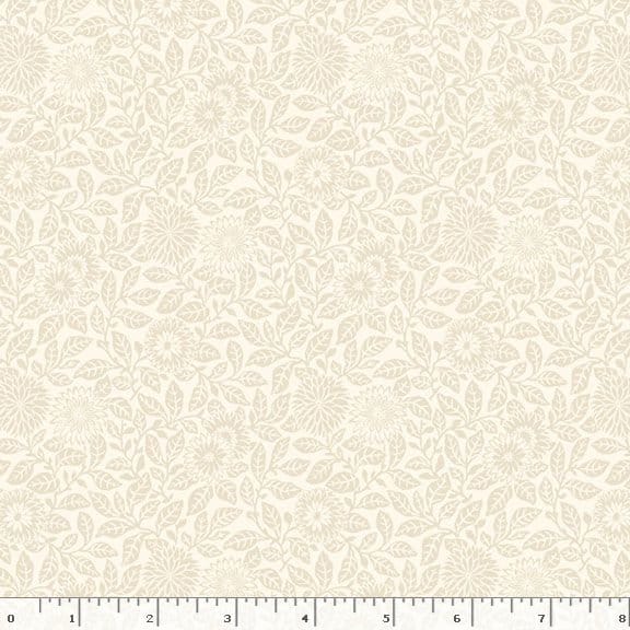 Marcus Fabrics Wild Flowers Flower Field Quilting Cotton Fabric- Cream