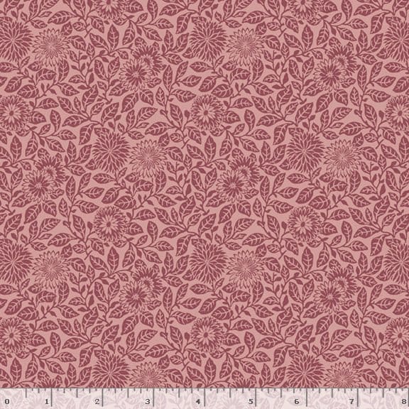 Marcus Fabrics Wild Flowers Flower Field Quilting Cotton Fabric- Red