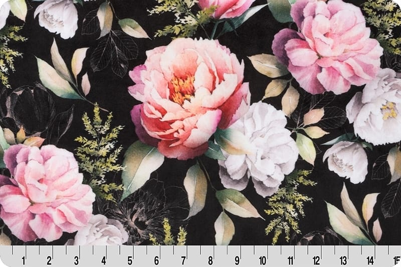 Shannon Fabrics Cuddle Single Sided 58/60" wide- Rite of Spring Noir