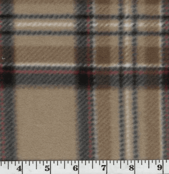 Royal Steward Brown Plaid Polar Fleece