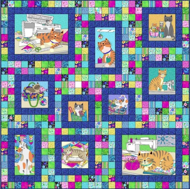 Downloadable Cheeto's World Panel Play 56″ x 56″ Quilt Pattern