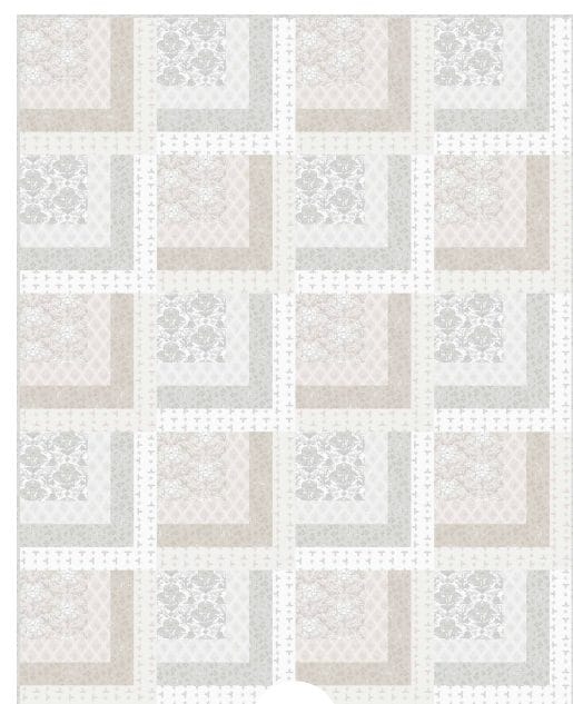 Downloadable Gentle Whispers Scales 48 1/2" x 60 1/2" Quilt Pattern