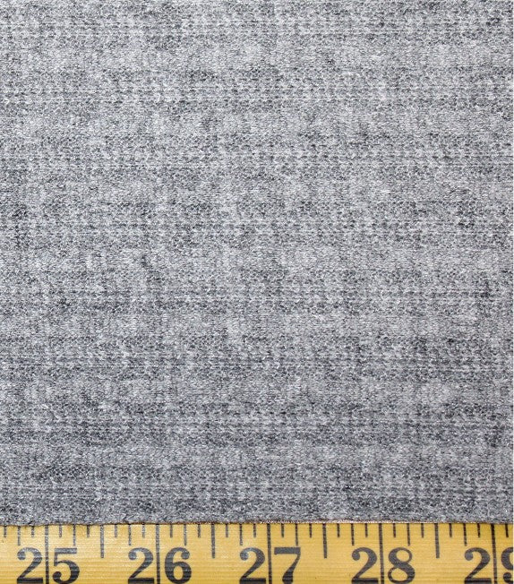 Gray Cashmere Cable Knit Fabric