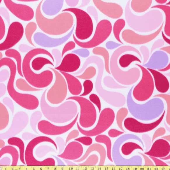 Yasmin Fuchsia Swirls Polar Fleece