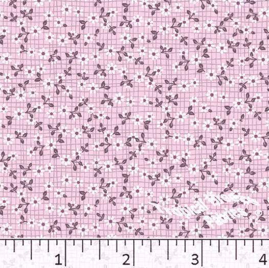 Light Pink Tiny Floral Poly Cotton Fabric