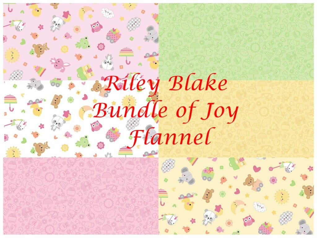 Riley Blake Bundle of Joy Toss Quilting Cotton Flannel- Pink