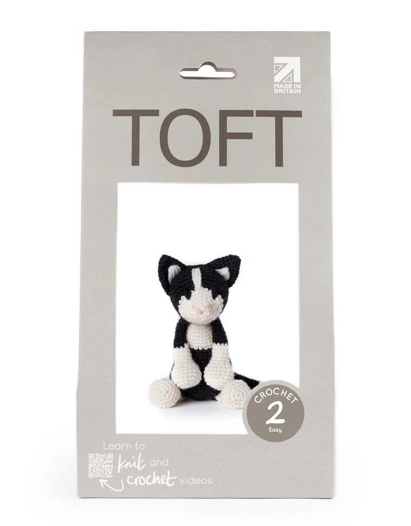 Toft Paddy the Black & White Cat Crochet Kit- Level 2 Beginner