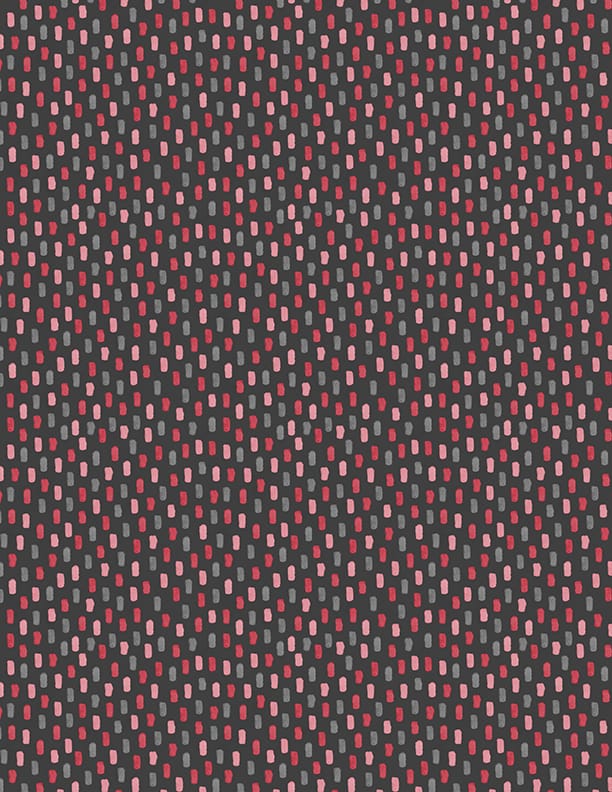 Wilmington Prints Scarlet Dreams Swatches Quilting Cotton Fabric- Black
