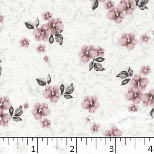 Rose Floral Koshibo Polyester Fabric