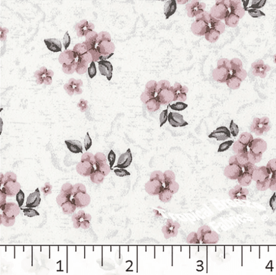 Rose Floral Koshibo Polyester Fabric